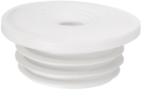 sourcing map Drain Pipe Seal Ring, Silicone Ring Washing Machine Sealing Plug, Anti-Odor Floor Drain Plug Sewer Pipe Seal Ring Sealing Cover for 60-65mm PVC Drainage Pipes, White