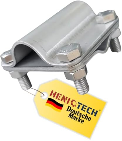 HENIOTECH Ø 20mm V4A Edelstahl Tiefenerder Staberder 1-10m optional Schlagkopf, Klemme, SDS Schlagkopf (Ø 20mm Edelstahl Kreuzverbinder) Art. Nr. BS53