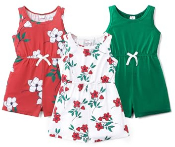 PATPAT Salopette Bambina e Ragazze, Tuta 3 Pezzi Estiva con Pantaloncini Corti, Vestito con Latzhose Teenager, Completo per Ragazze, Abbigliamento Ragazze 4-12 anni, Set di Pantaloni Corti