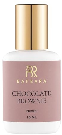 Primer Extension Ciglia BARBARA Professionale, 15ml | Primer Pre-Trattante per Ciglia Finte | Lash Primer | Elimina Proteine ​​+ Oli | Favorisce Migliore Polimerizzazione della Colla | (Brownie)