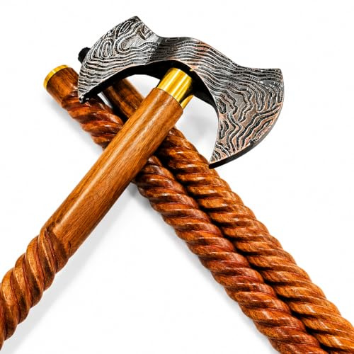 Hacha de doble cabeza de acero al carbono hecha a mano, hacha vikinga, hacha Ragnar, hacha de batalla, regalo para él