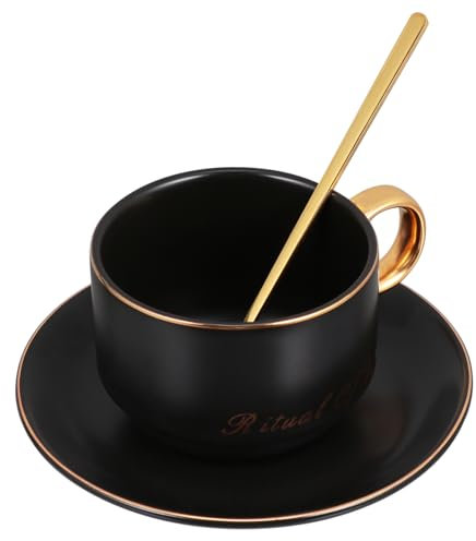 OFFSCH Keramik-kaffeetasse Satz Mit Untertasse Und Teetasse Für Milch Saft Wasser Zuhause Büro Café