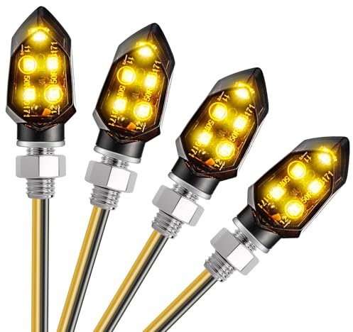 CICMOD Motorcycle Indicators Led Turn Signals Blinker Light Universal Fit Motorbike Scooter Quad Cruiser - 4 Pack