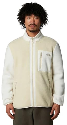 The North Face Herren Yumiori Full Zip Fleecejacke, Gravel/White Dune/Grape, L