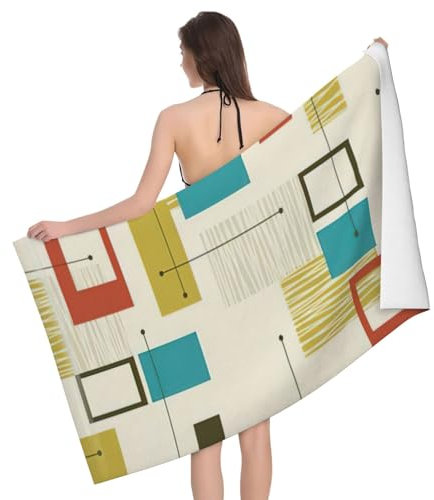 Longzehao Asciugamano da bagno in microfibra ultra morbido e altamente assorbente, leggero, 132 x 81 cm