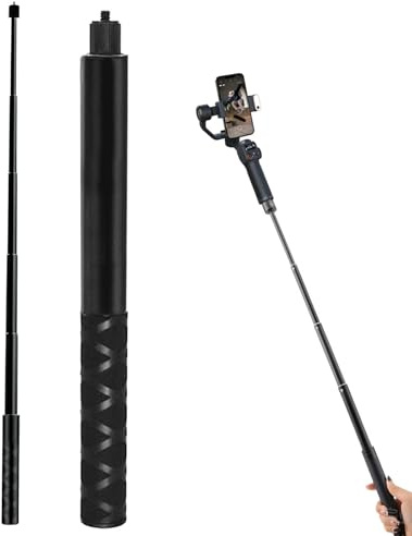 Selfie Stick, Dehnbarer Verlängerungsstab Unsichtbarer Selfie Sticks Wasserdicht Action cam Universal Selfie-Stick für Insta 360 GoPro DJI Action Kamera
