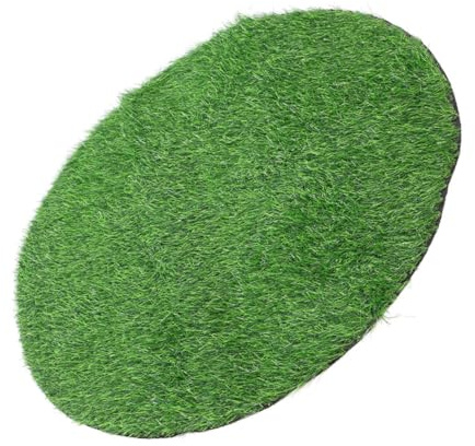 LOORGVEL Kunstrasen Rund 31,5 Zoll Für Schreibtisch Und Feiertagsdeko Wetterfeste Grasmatte Für Innen Und Außenbereich
