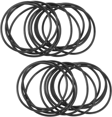 ZUNOXAZ 50 Stück Silikonarmbänder Elastisch Dehnbar Komfortabel DIY Armbänder für Damen und Herren Dekorative Schwarze Silikon wristbands Vielseitig Verwendbar