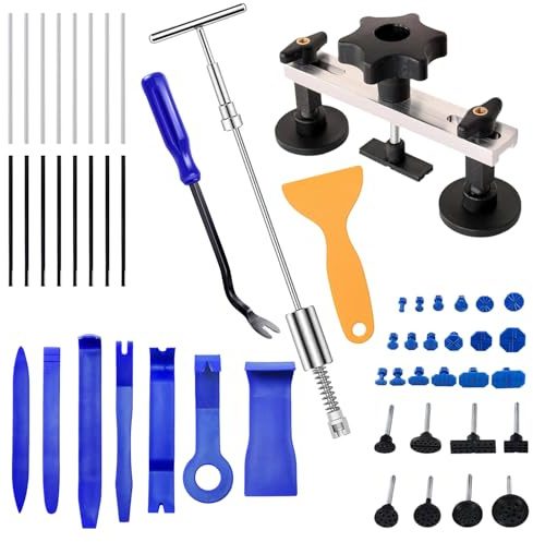 Cutiolly Ventouse Carrosserie,Debosselage Carrosserie,52pcs Kit Debosselage sans Peinture,Debosselage Carrosserie sans Peinture,Outils Réparation Carrosserie,pour Voiture,Réfrigérateur,Moto Corps