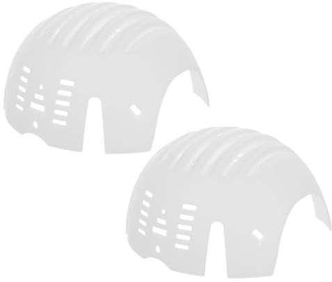 GARVALON 2pcs Adjustable Baseball Cap Bump Insert Liner for Shape Retention and Head Protection Breathable Hard Hat Support for Workplace Safety and Sports Activities Fit with Reinforced