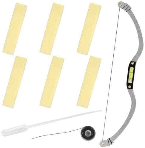 HINTRMENT Righello per Sopracciglia in Lega di Alluminio Regolabile, Strumento di Posizionamento e Mappatura Simmetrica per Trucco e Tatuaggi, Set per Modellatore Sopracciglia Domestico