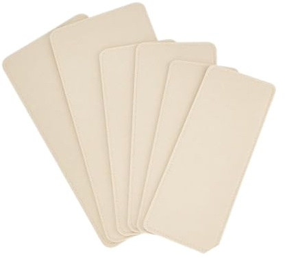 BELOWSYALER Inserti arrotondati in feltro per borsette, 6 cuscinetti modellanti in 3 misure per borse, borse totali e base in feltro per il trasporto quotidiano della borsa, Beige