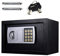 Fireproof 8.5L Electronic Password Security Safe Money Cash Deposit Box Office Home Safe Password Key Anti-theft Safe Box Wall Mounted Home Safety Security Lock Boxes 4.8KG