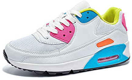 Scarpe da Ginnastica Donna Sportive Scarpe da Corsa Uomo Sneakers Scarpe Tennis Fitness Basse Running Scarpe da Allenamento Leggero Rosa EU42