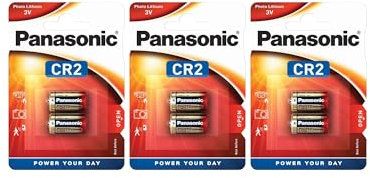 Set 3 Blister x2 Baterías Litio CR2 / CR17355 Original Panas.