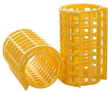 dijiusidy 1 Ensemble bigoudi durabilité Bricolage Grand matériel opération de Style Idiot Coiffure magnétique Conception Unique Rouleau de Coiffure, Jaune