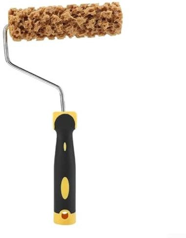 Snowchecking Texture Pattern Paint Roller Brush，Imitation Seaweed Cotton Roller Pattern Paint Texture Tool Painting Tool Brush(M60)