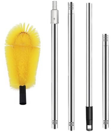 Whnbuij Herramientas telescópicas de limpieza de canalones | Cepillo de limpieza eficiente limpiador de canalones, herramienta segura de limpieza de canalones para hojas de suciedad, ramitas, y