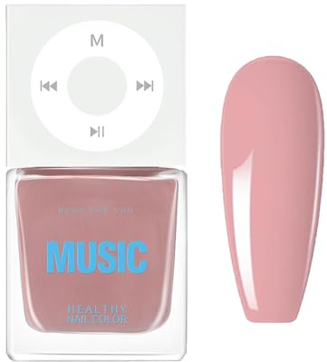 Pink Nail Polish, Quick Dry Dusty Pink Nail Varnish Long Lasting Breathable Water-based Easy To Apply Light Pink Nail Polish for DIY Nail Art Manicure at Home