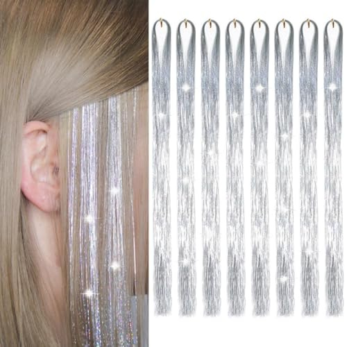 Extension per capelli colorati, set di extension per capelli, 120 cm, 1200 fili