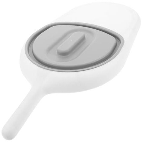 Housoutil Padella Sanitaria per Anziani con Manico in Plastico, Design Inclinato Multifunzionale Facile da Pulire, per Pazienti Allettati e Disabili