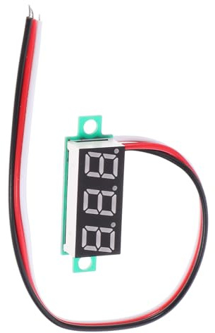 GALPADA Voltmetro Digitale da Pannello Dc 4-30v 0-10a Display LED ad Alta Precisione in Plastica e Metallo senza Guscio Cavo per Monitoraggio Tensione