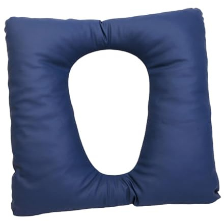 Woideklu Cojín para Asiento de Inodoro, Acolchado para Silla de Inodoro, Funda de Asiento, Acolchado de Esponja de PU, Funda Suave para Mujeres Embarazadas, Pe, azul oscuro
