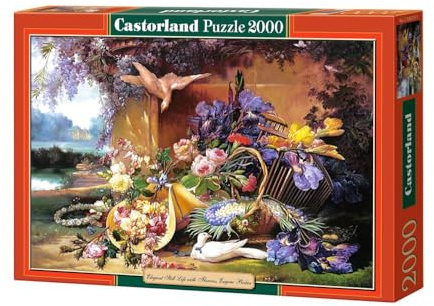 Castorland Puzzle Eugene Bidau élégant Nature Morte avec Fleurs (2000 pièces)