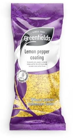 Greenfields Lemon Pepper Coating 100g, Lemon Pepper Seasoning Ideal for Meat, Chicken and Fish Rubs