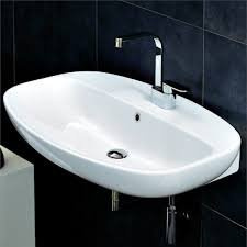 Flaminia serie Nuda 5081 Lavabo 85 piano rubinetteria bianco appoggio - sospeso