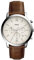 Fossil Herren Chronograph Quarz Uhr mit Leder Armband FS5380