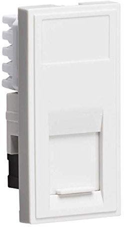 RJ45 Outlet Module 25 mm x 50 mm in White