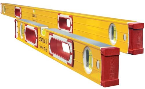 Stabila 37832 32-Inch and 58-Inch Spirit Levels, Type 196 Tiler Set