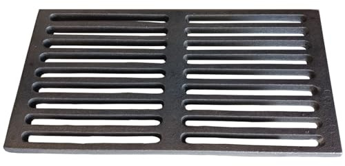 Easyricambi Griglia in ghisa per Camino e Stufa a Pellet Caduta Cenere e aereazione (Misure: 31,3 x 19,5 cm)