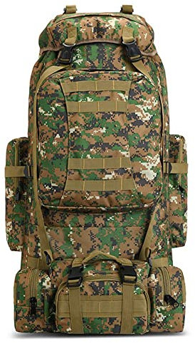 LUMoony Wasserdicht Rucksack Trekkingrucksack Reiserucksack Große Kapazität Camping Bergsteigen Outdoor Sport Rucksack Camping Wandern Reisen 80L