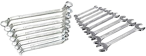 Brüder Mannesmann Ringschlüsselsatz, 8-tlg., 6-22 mm, CV, M 140-08 Werkzeuge M 110-08 Gabelschlüsselsatz 8-teilig
