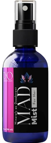 3-Ingredient Deodorant for Her | Natural Mineral Salt Deodorant Spray for Women | No Baking Soda | No Aluminum Chlorohydrate | Whole Body Deodorant | Vanilla & Caramel | 4 oz