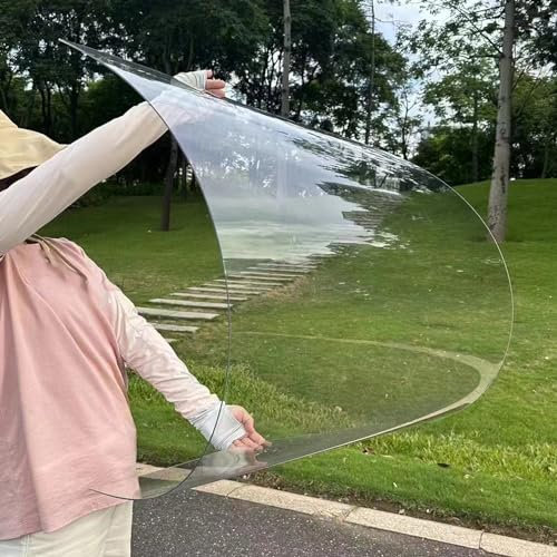 NIANXINN Gewächshausplatten Transparente Polycarbonat-Dachplatte,Acryl-Kunststoffplatte,Wetterfest Außenüberdachung,Carport,Frühbeet-Ersatzplatten,1,2mm Dick,mit Zubehör (80cm x 2,5m)