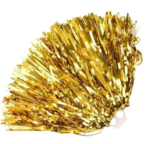 XIUsheUA Pompoms Cheerleading 30cm Cheerleader Hand Blume Dance Pom Poms Fußball Basketball Fußball Spiel Pompon Club Sport Jubeln Ball(Golden)