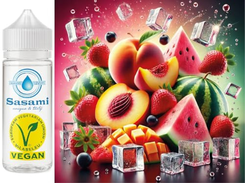 Frozen Fruit Trio - melocotón-fresa-sandía Ice aroma concentrado - Vegano - Sasami - 100ml