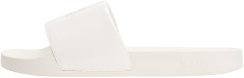 Tommy Jeans Damen Badeschuhe Flag mit Logo, Elfenbein (Ivory), 41