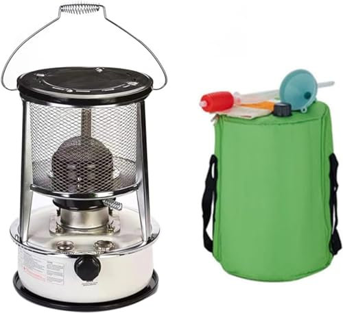 BomDog Stufa a Cherosene per Esterni Bruciatore Di Spazio a Cherosene Leggero Rosso Stufa a Stoppino a Cherosene Efficiente Dal Punto Di Vista Del Combustibile per Cucinare Tenda da Campo/White6L