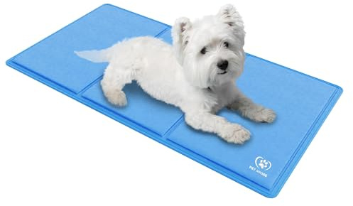 PET ADORE Kühlmatte für Hunde – Weiche, dicke, stützende Schaumstoff-Gel-Selbstkühlmatte für Hunde und Katzen im Sommer. Strapazierfähiges, kratzfestes 450-Mikron-Oxford-Gewebe (90 cm x 50 cm)