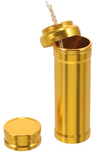 NULYLU Tragbarer Mini-Alkoholbrenner Aus Metall 3.62X1.10X1.10 in Für Camping Outdoor-Aktivitäten Und Labor Mit Sicherheitsabdeckung Kompakt Und Leicht
