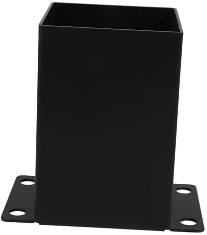 STOBOK Stainless Steel Pipe Railing Post Base Fence Post Support for Deck Porch Pavilion