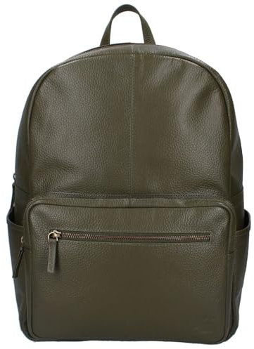 Vadobag Grüner Baby Wickel-Rucksack | Echt Leder | mit Wickelunterlage