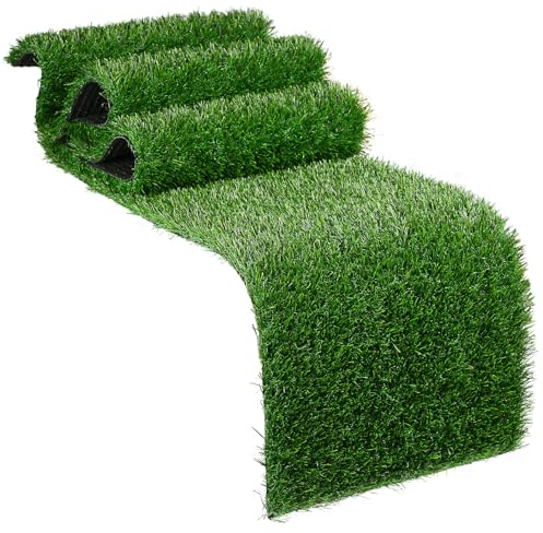XLX TURF Green Artificial Grass Table Runner for Football Games Birthday Decorations Party - Fake Grass Model Crafts for Jungle Safari Theme Table Centrepiece, 30.5cm x 91.44cm