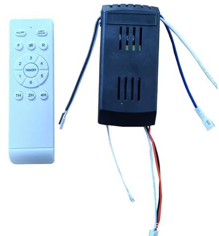Kit di controllo remoto universale per ventilatore da soffitto, 30 W, 6 velocità, funzione di temporizzazione, ricambio per ventilatori da soffitto e luci CC