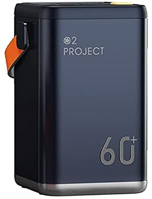 Powerbank, bärbar laddare snabbladdande externt batteripaket 60 000 mAh snabbladdning fyra USB-portar stor kapacitet utomhusmobil, bärbar 37 W energilagring powerban