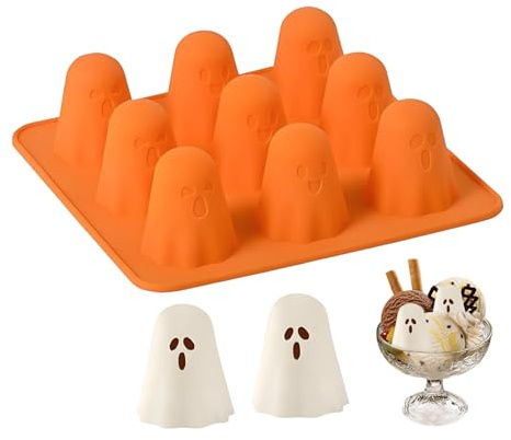 Fantasma Halloween | Per Dolci Antiaderenti,Stampo in Silicone 3D Sformatura Facile per Halloween Matrimonio Compleanno Corsi Cucina Food Blogger Chef Pasticceri e Professionisti